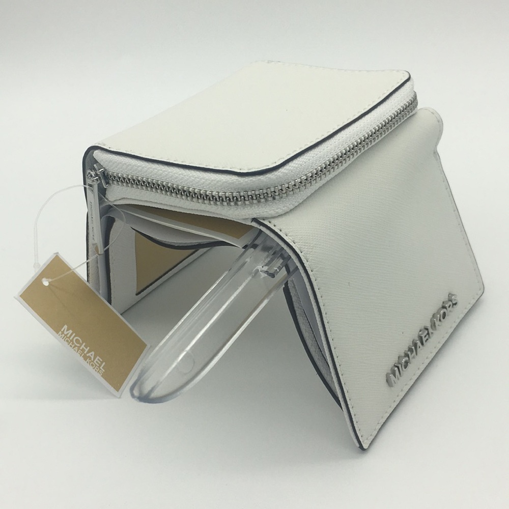 MICHAEL KORS SM MF ZA WALLET OPTIC WHITE - Picture 7 of 8
